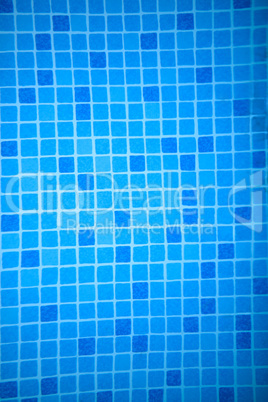 Background texture and pattern of blue mosaics