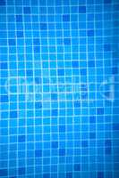 Background texture and pattern of blue mosaics