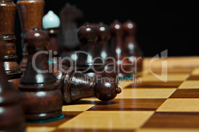Chess figure. Losing game.