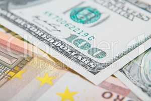 Two leading hard currencies - US Dollar and Euro