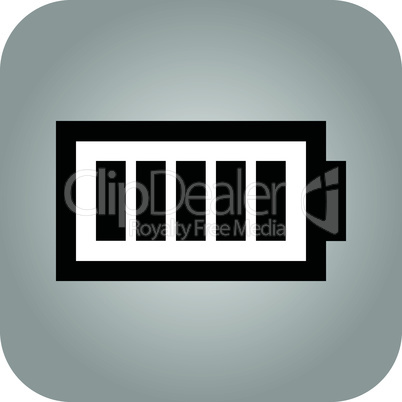 Battery icon - vector, flat design. Eps 10