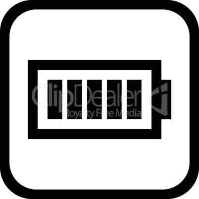 Battery icon - vector, flat design. Eps 10