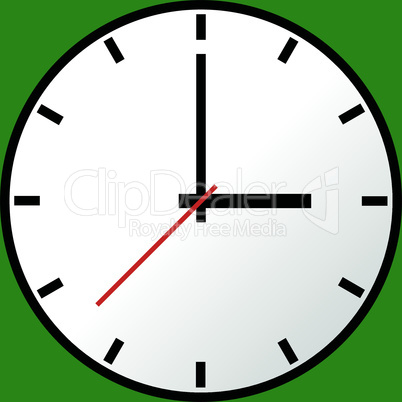 Clock icon, Vector illustration, flat design EPS10