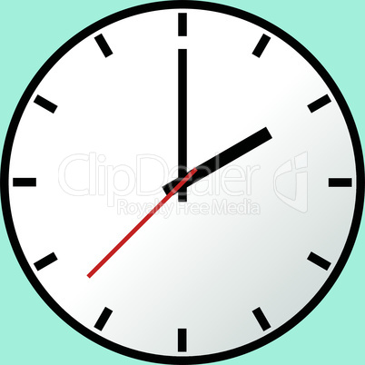 Clock icon, Vector illustration, flat design EPS10