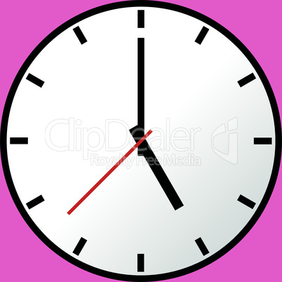 Clock icon, Vector illustration, flat design EPS10