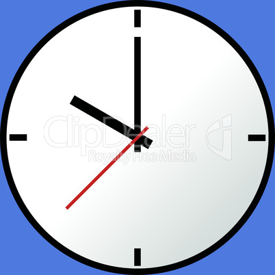 Clock icon, Vector illustration, flat design EPS10