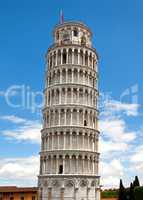 Leaning tower in in Pisa, Italy.
