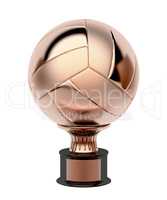 Bronze volleyball trophy