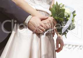 Brautstrauß Hände