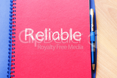 Reliable write on notebook