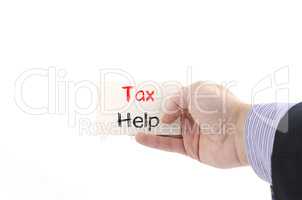 Tax help text concept