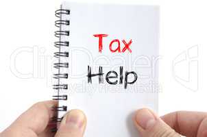 Tax help text concept