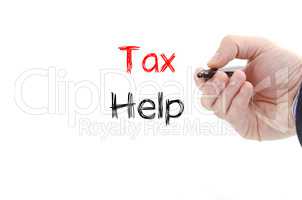 Tax help text concept