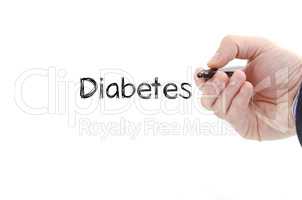 Diabetes text concept