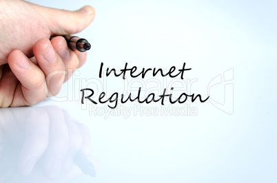 Internet regulation text concept