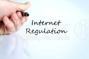 Internet regulation text concept