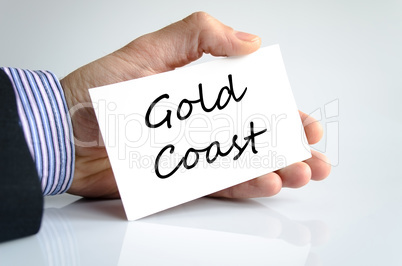 Gold coast text concept