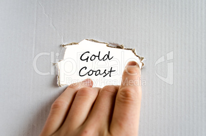 Gold coast text concept