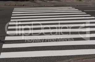 Zebra crossing traffic walk way road photo