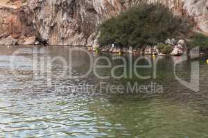 Vouliagmeni, Thermal Radonic Mineral Water Lake near Athen, Greece photo