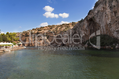 Vouliagmeni, Thermal Radonic Mineral Water Lake near Athen, Greece photo