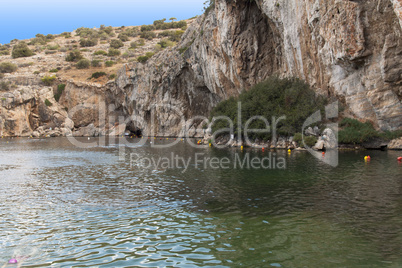 Vouliagmeni, Thermal Radonic Mineral Water Lake near Athen, Greece photo