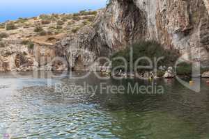 Vouliagmeni, Thermal Radonic Mineral Water Lake near Athen, Greece photo