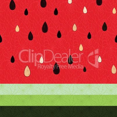 Seamless watermelon pattern