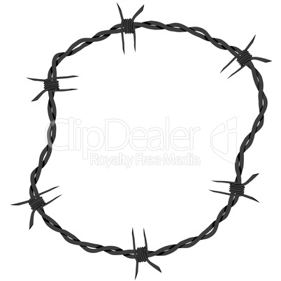 Barbed wire. Vector