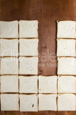 Homemade white bread for sandwiches