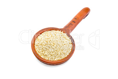 Sesame seeds in dipper