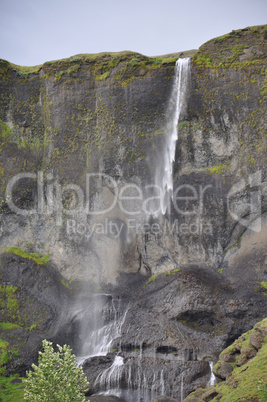 Wasserfall bei Orrustuholl, Island