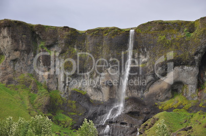 Wasserfall bei Orrustuholl, Island