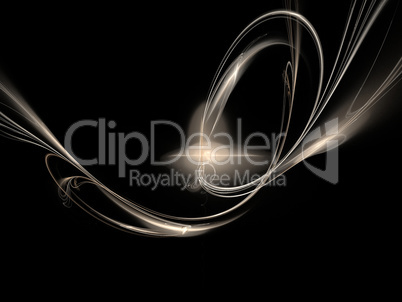 image of one Digital Fractal on Black Color image of one Digital Fractal on Black Color