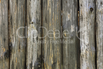 Wooden fence at ranch