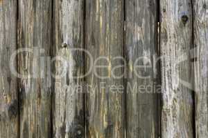 Wooden fence at ranch