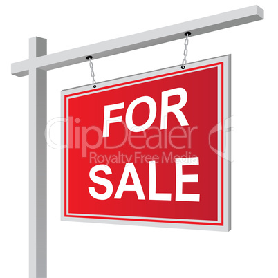 For sale sign vector illustration