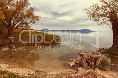 Landscape from lake Balaton in Hungary