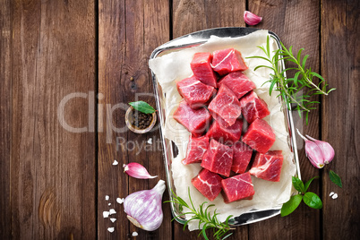 raw beef