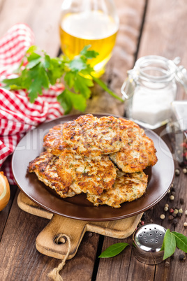 fried meat cutlets