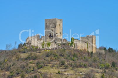 Puivert Burg - castle Puivert in France