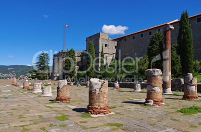 Triest Burg und Forum - Trieste castle and roman forum