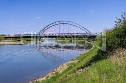 Wittenberg Elbbruecke  -  Wittenberg, the bridge and river Elbe
