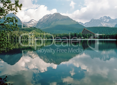 Lake Strba  in High Tatra Mountains