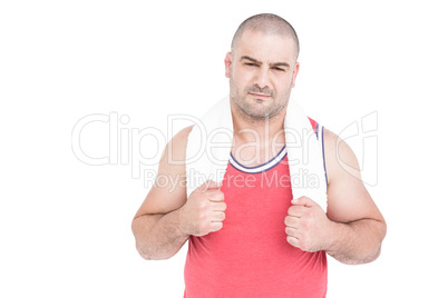 Portrait of athlete smiling at camera