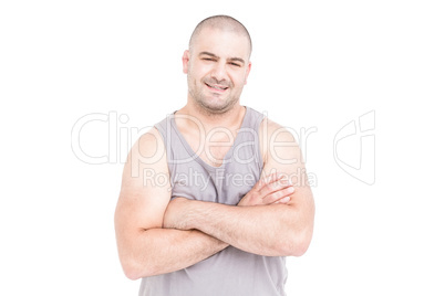 Portrait of athlete smiling at camera