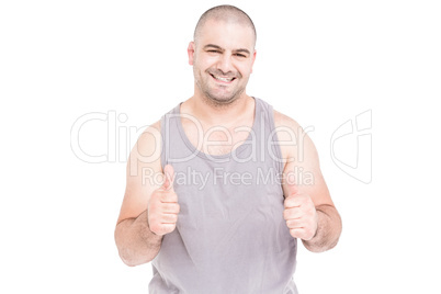 Portrait of athlete smiling at camera