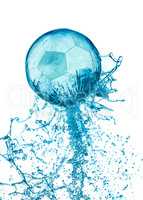 Splash soccer balll isolated