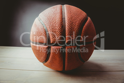 Close up of basketball