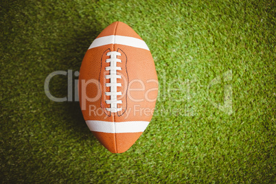 Close up of rugby ball